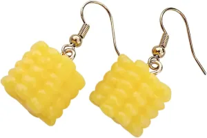1 Pair Dangle Earrings Resin Food Jewelry for Women and Teens Minimalist Summer Earrings present for Casual Outfits and Special Occasions
