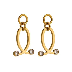 18K gold earrings,geometrip,earrings,hypoallergenic,minimalist earrings,gift for her,gold,minimal earrings,gift,large stud earrings,modern (Gold)
