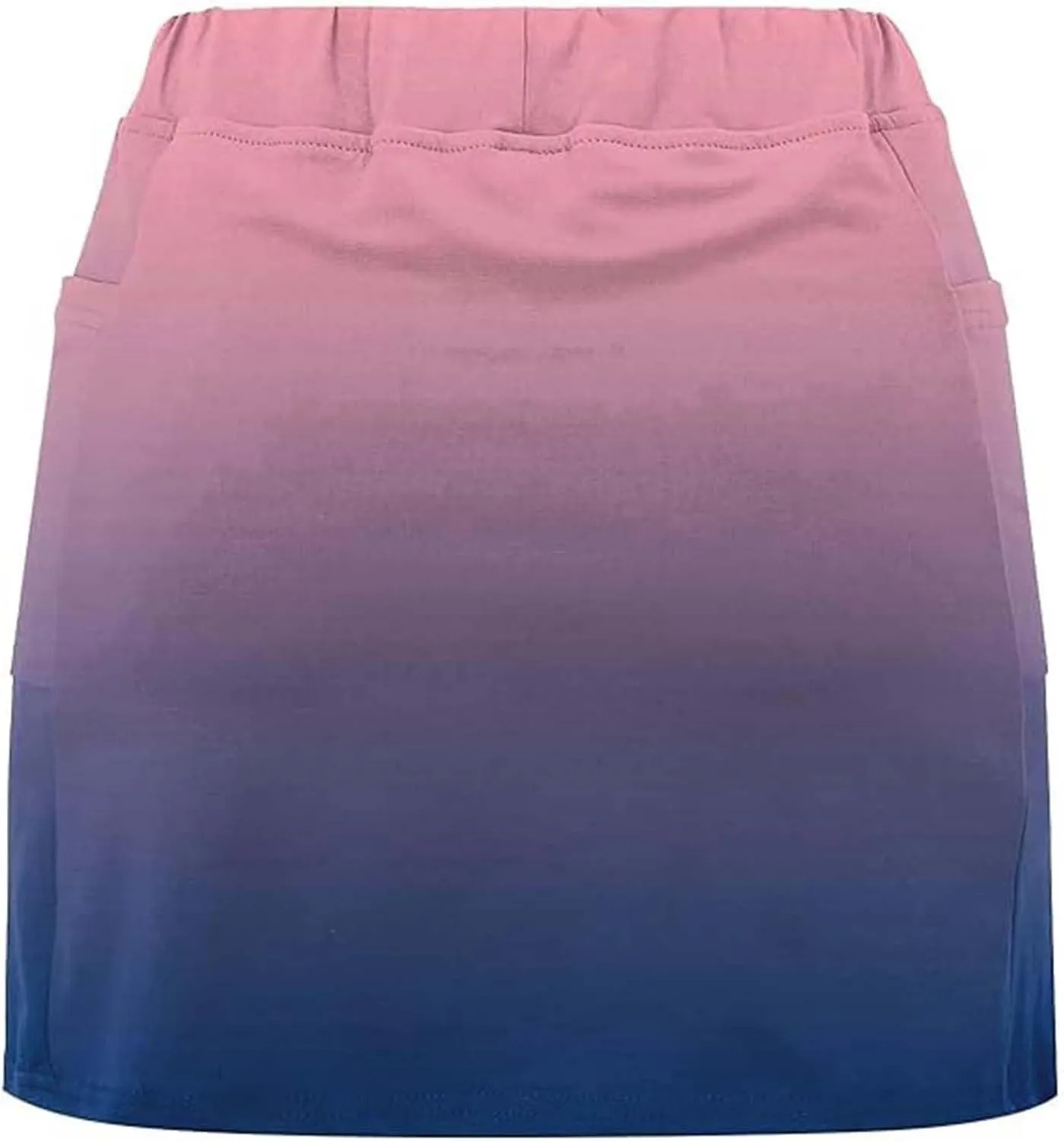 Athletic Skorts with Pockets for Women Casual Tennis Workout Yoga Running Golf Skirts with Shorts Gradient Summer Clothes