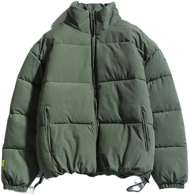 Autumn/Winter Men Warm Parkas Streetwear Cotton jackets Coats Slim Male Jackets Solid Windproof Padded Coat Mens tops