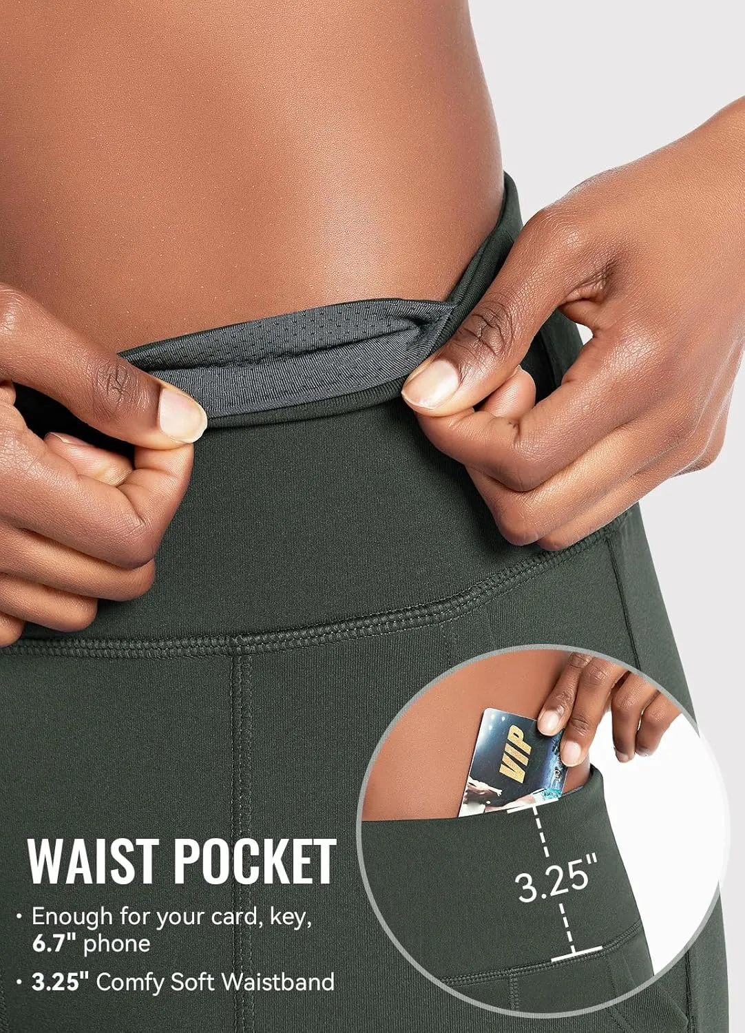 baleaf Bermuda Shorts for Women High Waisted 7'' Athletic Long Workout Running Shorts with 3 Pockets