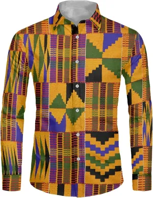 Biyejit Men's Muscle Fit Dress Shirts Wrinkle-Free Long Sleeve Casual Button Down Shirt Size XS-6XL