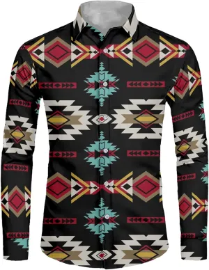 Biyejit Men's Muscle Fit Dress Shirts Wrinkle-Free Long Sleeve Casual Button Down Shirt Size XS-6XL