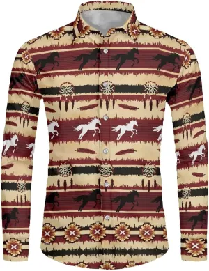 Biyejit Men's Muscle Fit Dress Shirts Wrinkle-Free Long Sleeve Casual Button Down Shirt Size XS-6XL