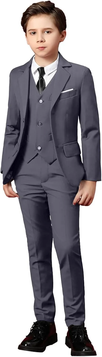 Boys Suits for Kids Formal Dress Suit Set Complete Outfit