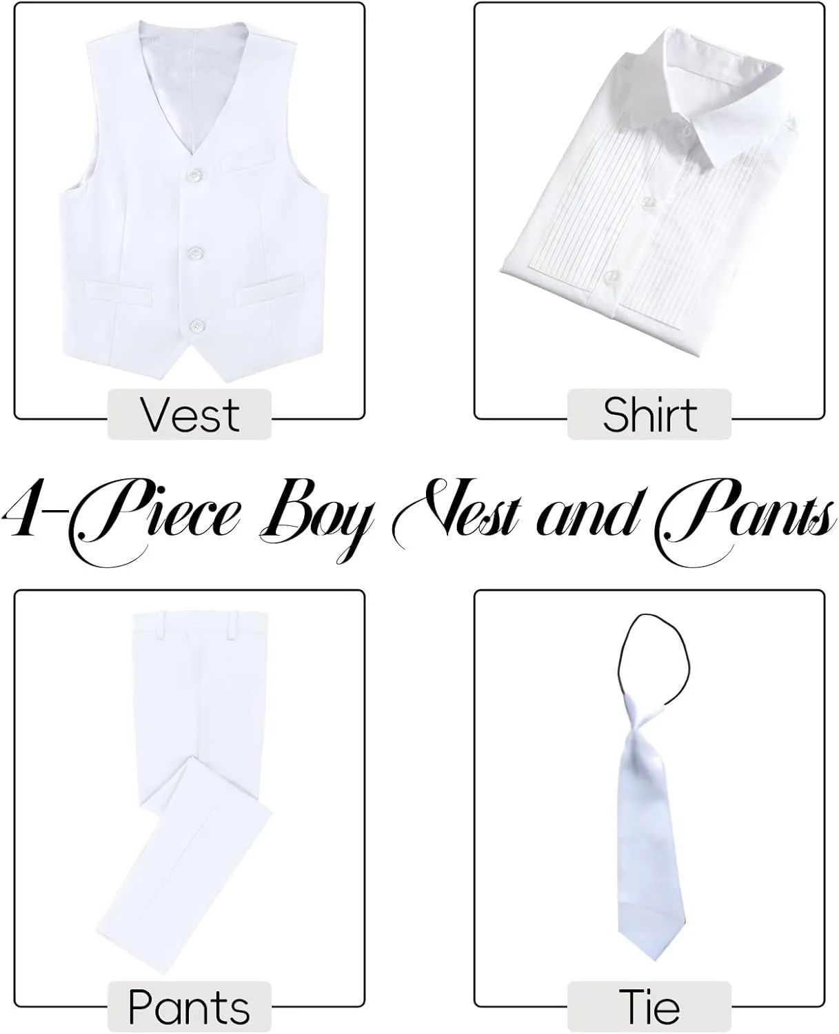 Boys Suits for Kids Formal Dress Suit Set Complete Outfit