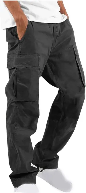 Cargo Pants for Men Casual Outdoor Pants Hiking Pants Men Lightweight Athletic Pants for Loose Fit Sports Joggers