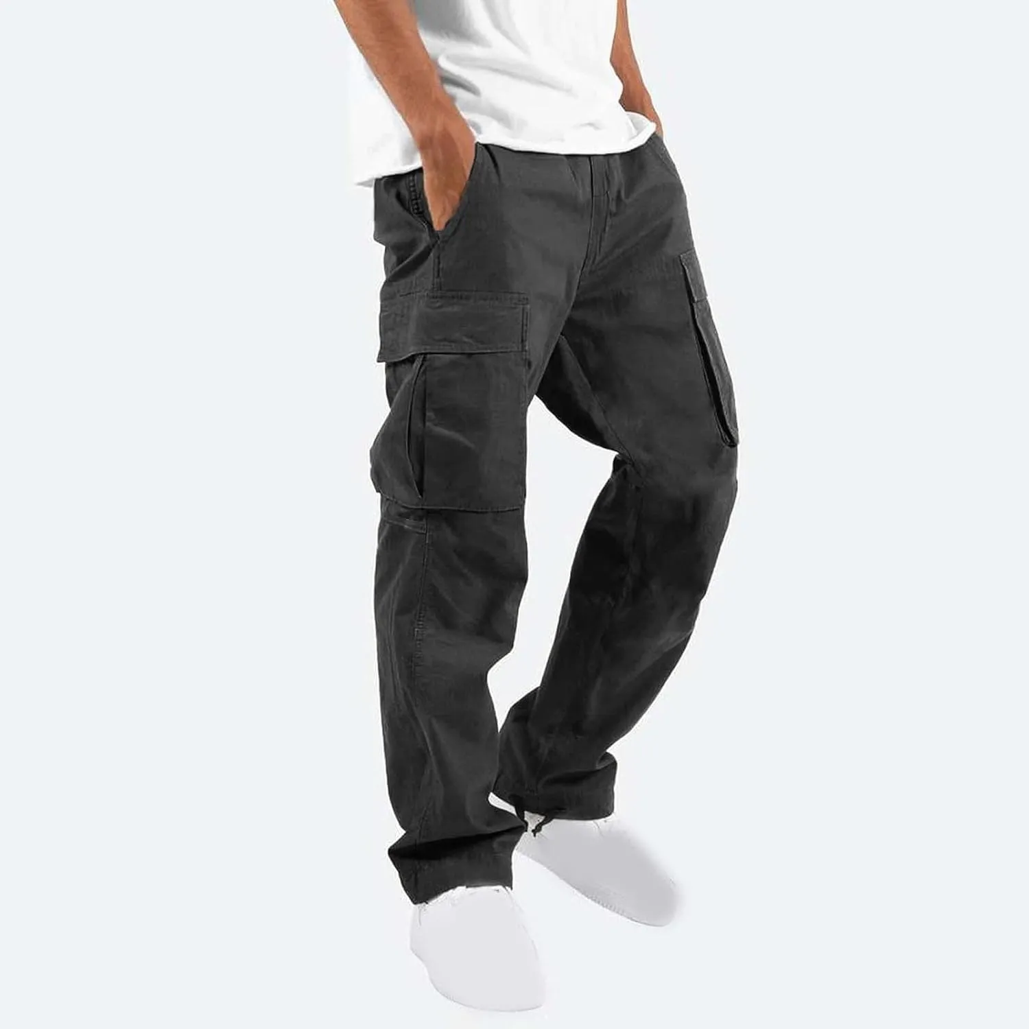 Cargo Pants for Men Casual Outdoor Pants Hiking Pants Men Lightweight Athletic Pants for Loose Fit Sports Joggers