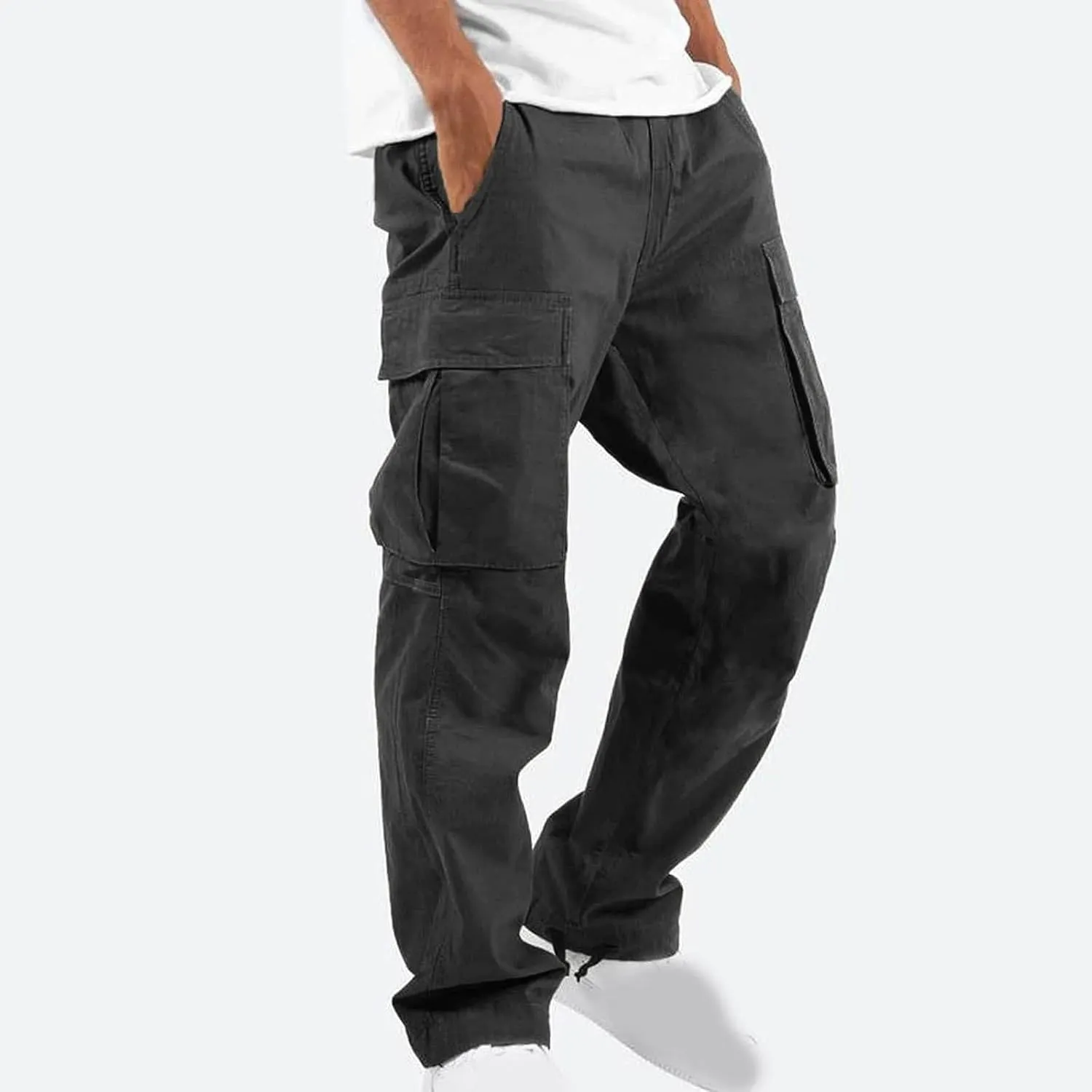 Cargo Pants for Men Casual Outdoor Pants Hiking Pants Men Lightweight Athletic Pants for Loose Fit Sports Joggers
