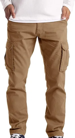 Cargo Pants for Men, Mens Fashion Cargo Pants Athletic Joggers Pants Chino Trousers Sweatpants Long Pants Workout Trousers