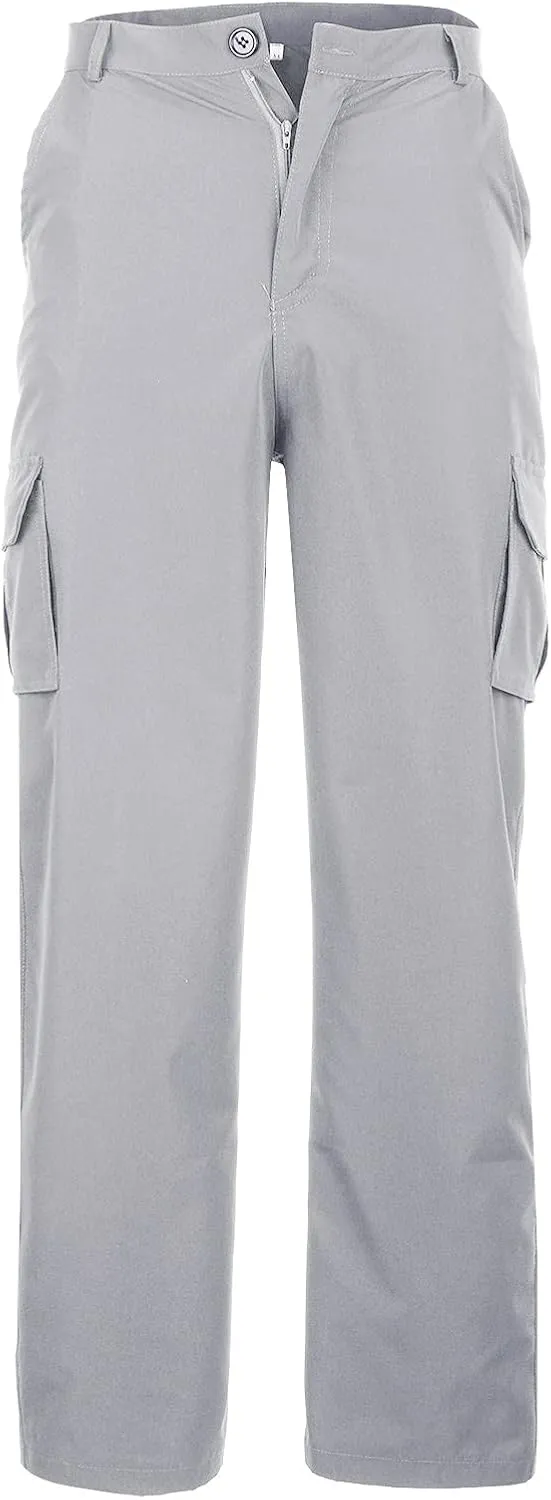 Cargo Pants for Men Relaxed Fit Athletic Gym Workout Pants Solid Color Straight Pants Cotton Legging Pants Sweatpants