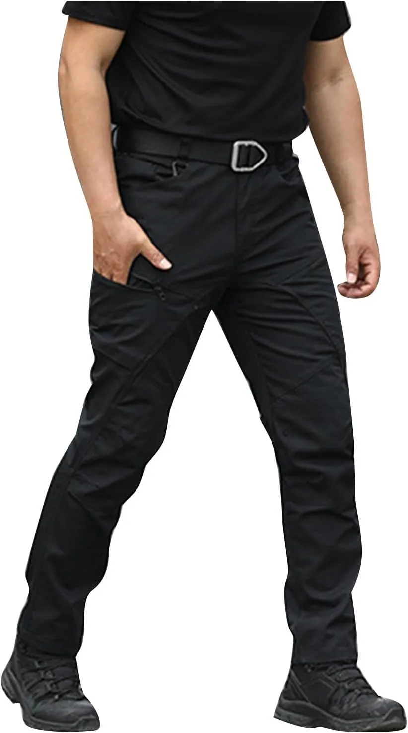 Cargo Pants for Men Slim Fit Hiking Pants Men Casual Lightweight Joggers Work Pants Multi-Pocket Military Pants