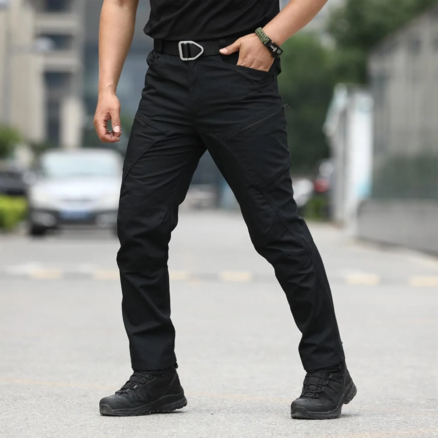 Cargo Pants for Men Slim Fit Hiking Pants Men Casual Lightweight Joggers Work Pants Multi-Pocket Military Pants