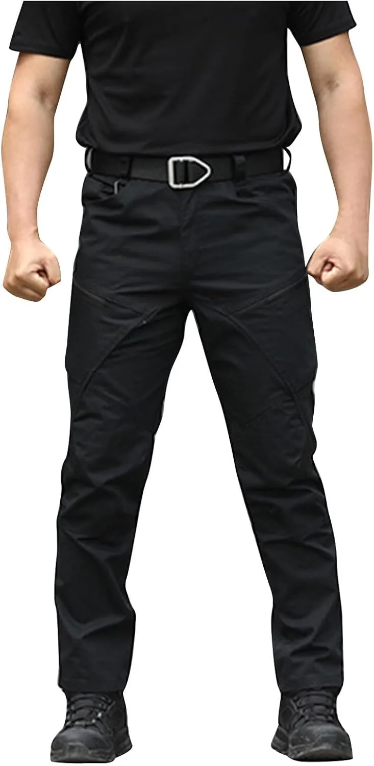 Cargo Pants for Men Slim Fit Hiking Pants Men Casual Lightweight Joggers Work Pants Multi-Pocket Military Pants