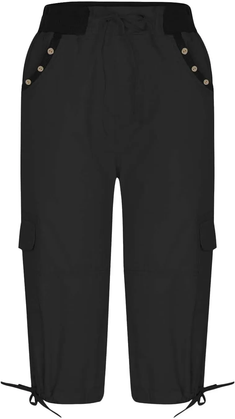 Cargo Pants Women Drawstring Drawstring Split Leg Casual Pants Y2K High Waist Pants Black Pants for Women Wide