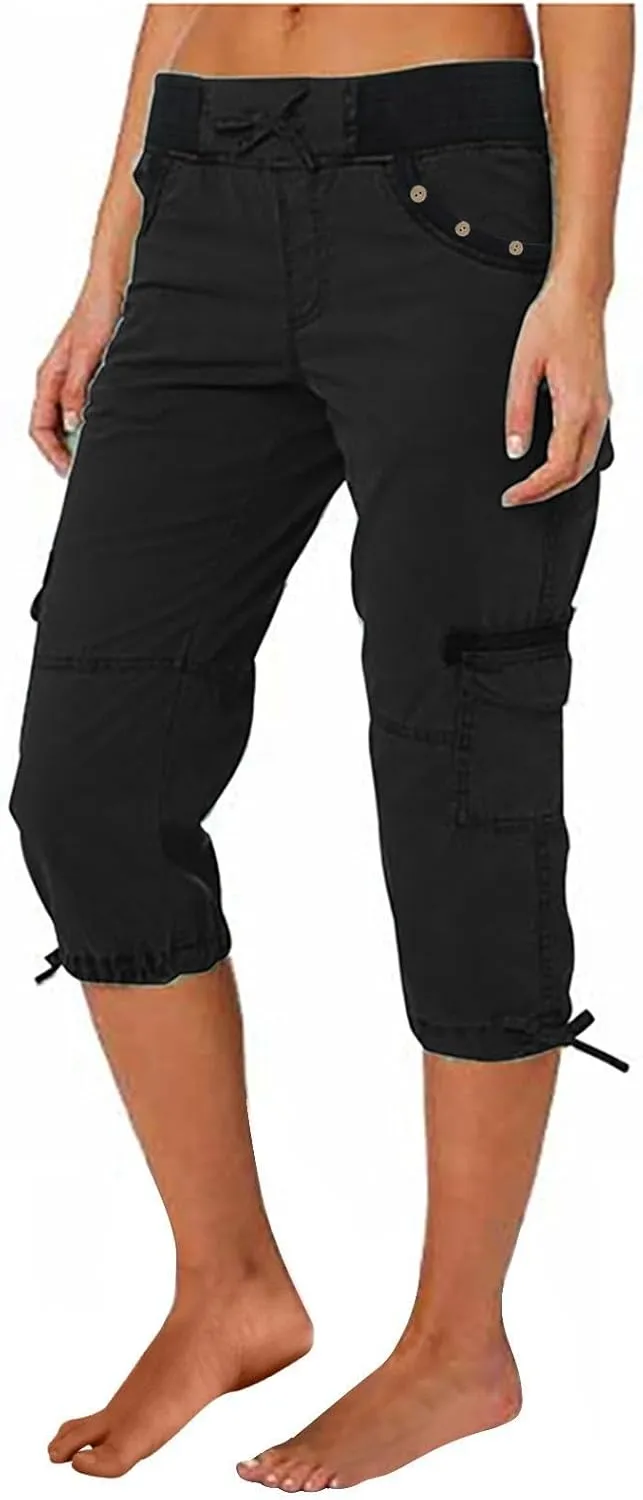 Cargo Pants Women Drawstring Drawstring Split Leg Casual Pants Y2K High Waist Pants Black Pants for Women Wide