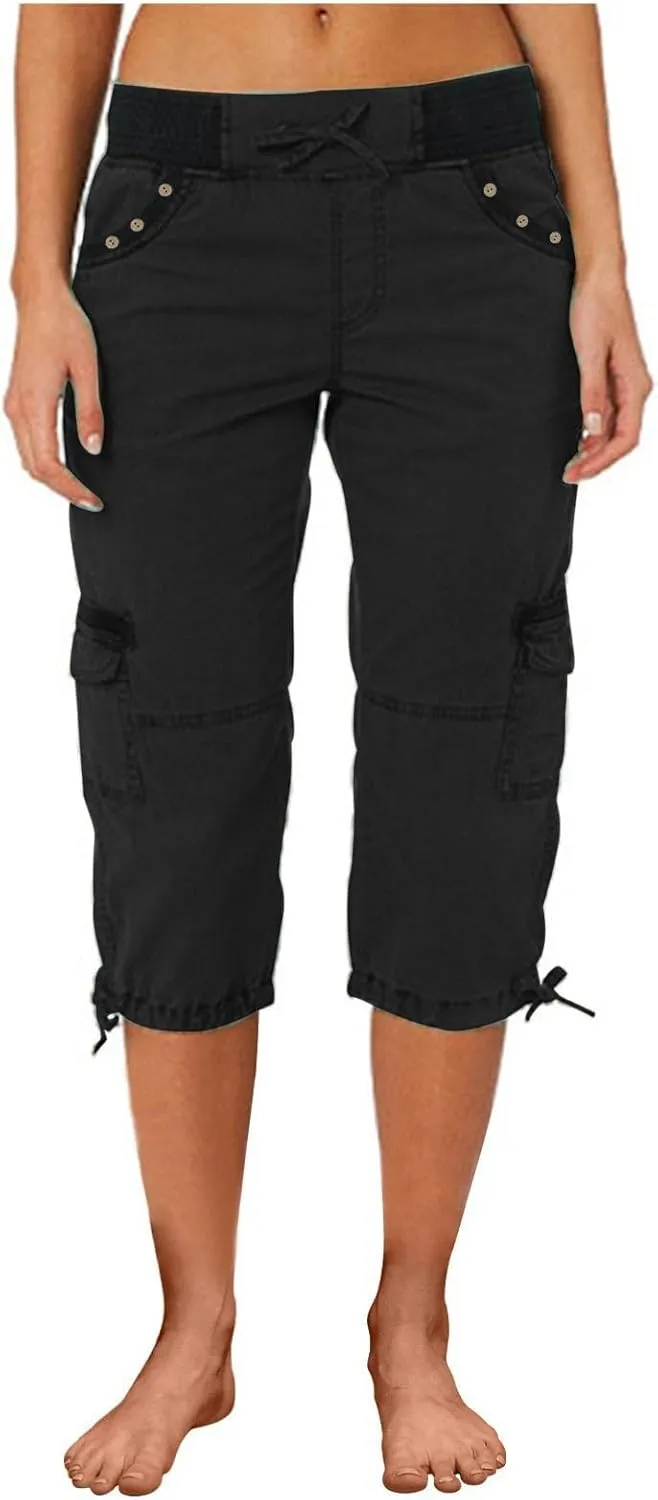 Cargo Pants Women Drawstring Drawstring Split Leg Casual Pants Y2K High Waist Pants Black Pants for Women Wide