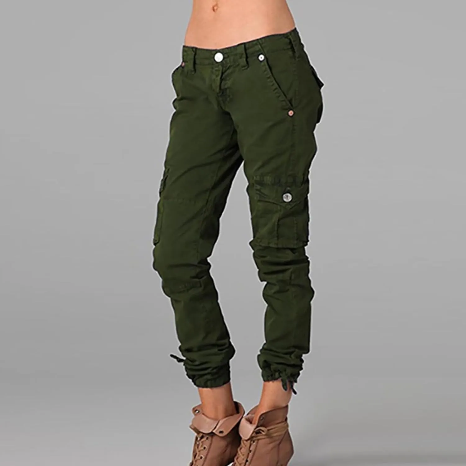 Cargo Pants Women Drawstring Drawstring Split Leg Casual Pants Y2K High Waist Pants Black Pants for Women Wide