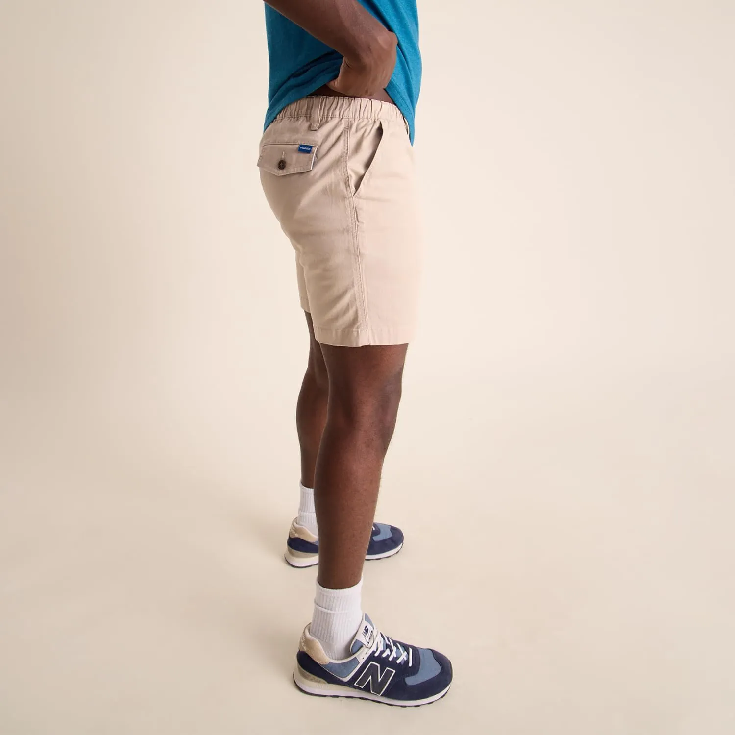 Chubbies Chino Shorts Men 7 Inch - Mens Shorts Casual with Elastic Waistband, Side and Back Pockets, Stretch Cotton Blend