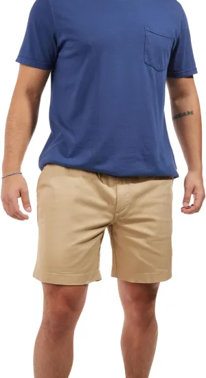 Chubbies Chino Shorts Men 7 Inch - Mens Shorts Casual with Elastic Waistband, Side and Back Pockets, Stretch Cotton Blend