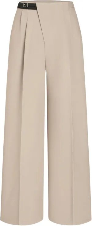 CIDER Belted Dress Pants Women High Waisted with Pockets Straight Leg Work Pants Business Casual Office Trousers