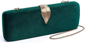 Clutch Bags for Women, Girls - Ladies Stylish Evening Party Hand Clutches - Wedding Bridal Purse - Crossbody Sling Bag with Chain Strap, 1pcs