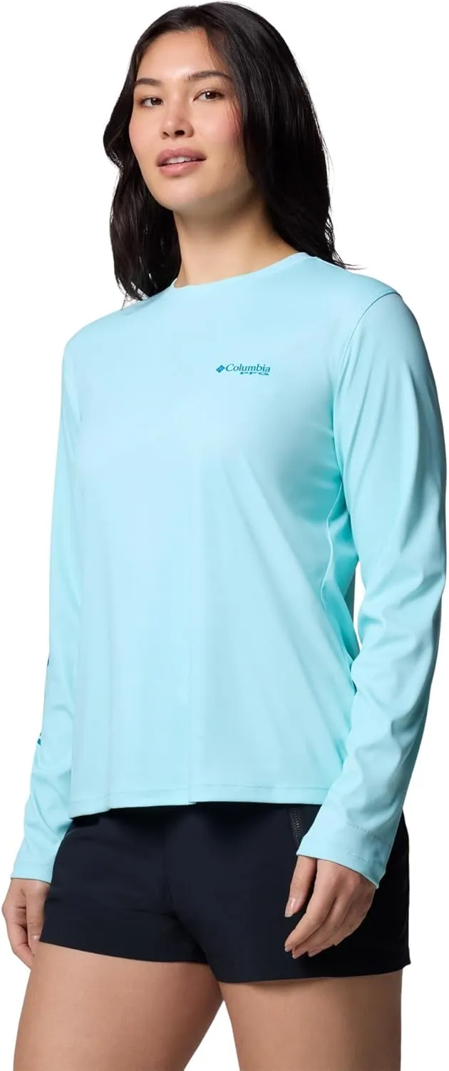 Columbia Women's Tidal Tee PFG Fish Star Long Sleeve