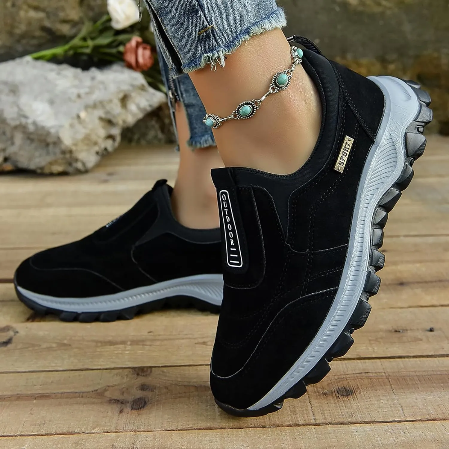 Couple Models Casual Single Shoes Foreign Trade Women Outdoor Hiking Running Sports Shoes Women Shows Sneaker