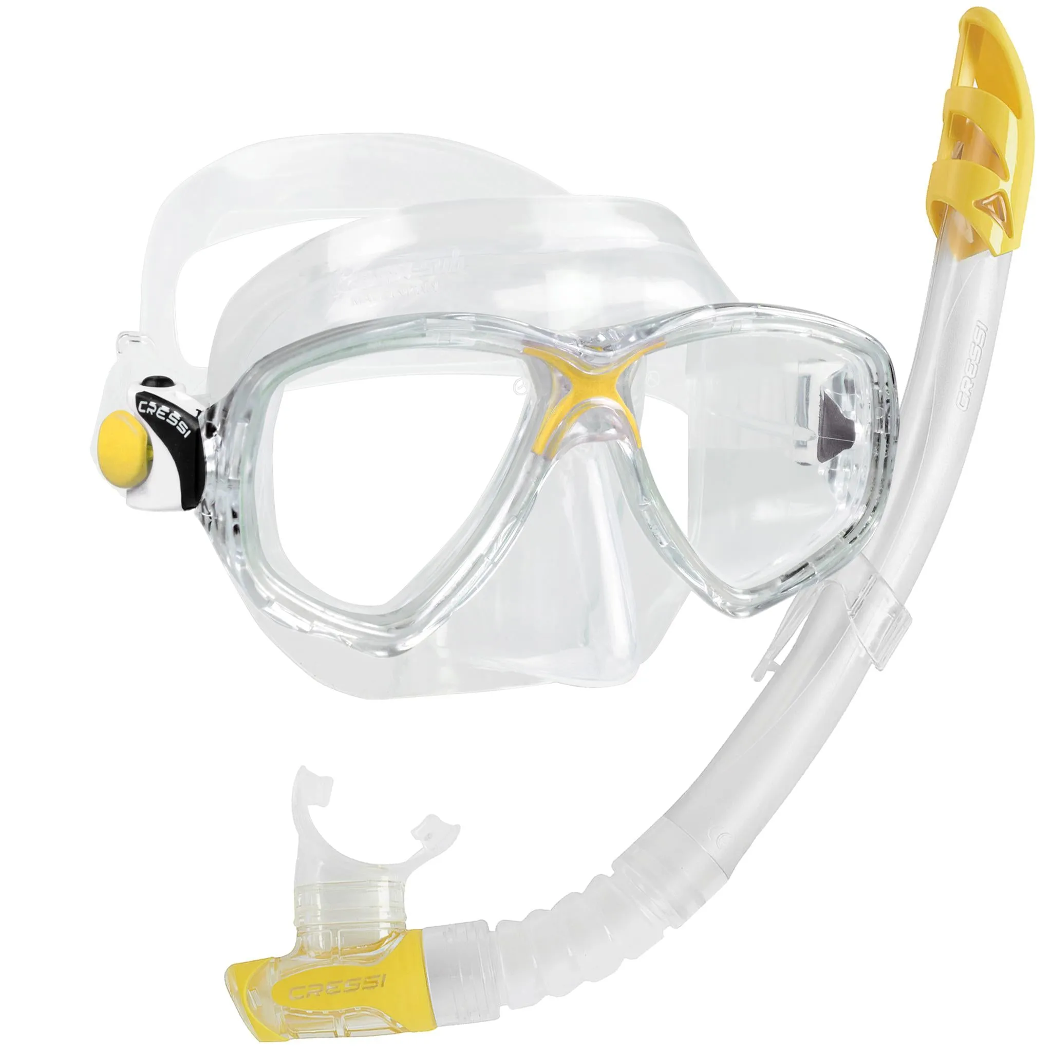 Cressi Marea Snorkelling Combo and Cressi Palau SAF Fins Set