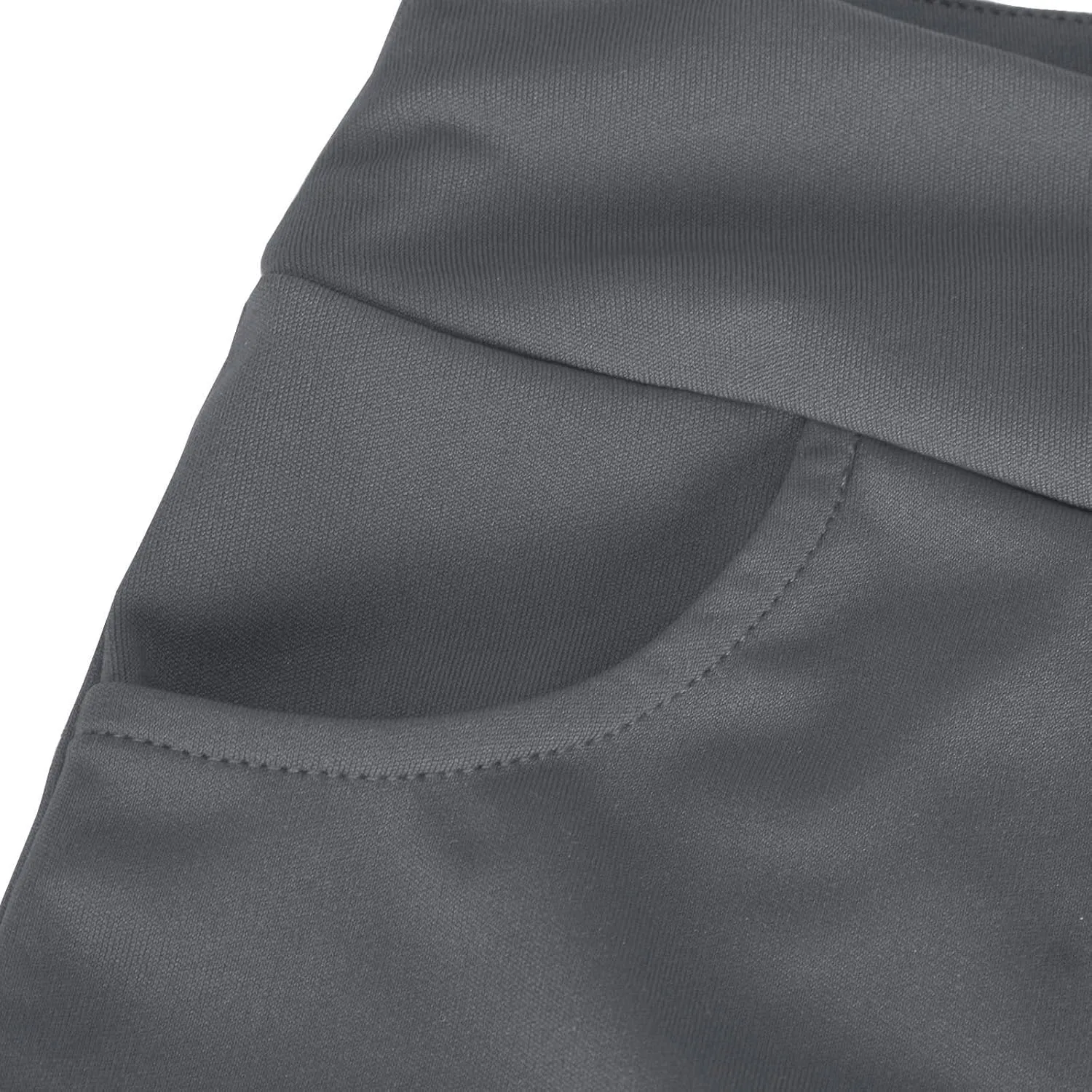 Cropped Trousers for Women Fashion Bell Bottom Pants High Elastic Waist Pants Comfy Pants Travel Pants with Pocket
