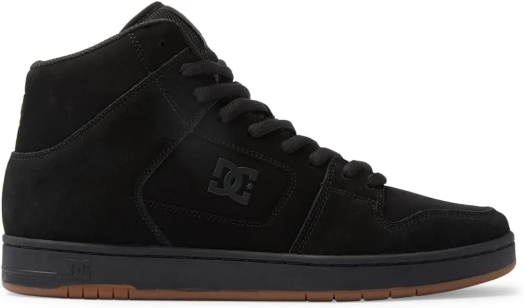 DC Men's Manteca 4 Hi High Top Casual Skate Shoe Sneaker, Black/Black/Gum, 4