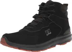 DC Men's Mutiny Water Reistant Winter Snow Boot Skate Shoe, Black/Black/Black, 9
