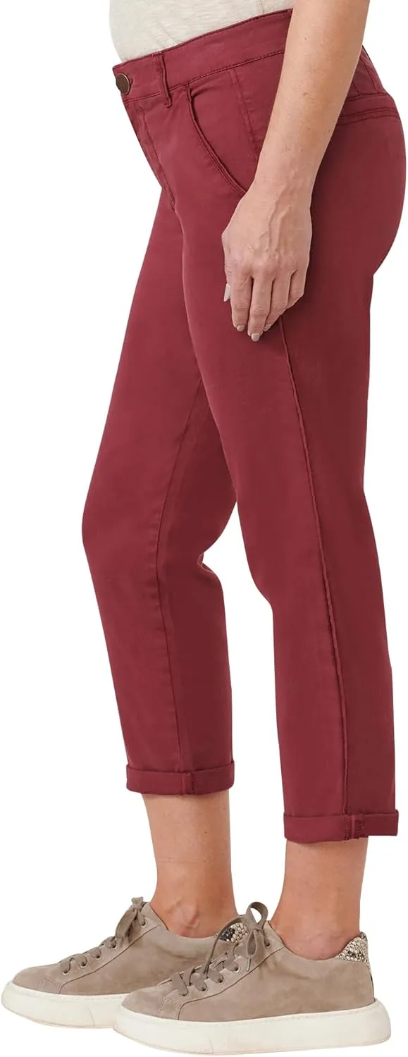 Democracy Women's Ab Solution High Rise Roll Cuff Trouser
