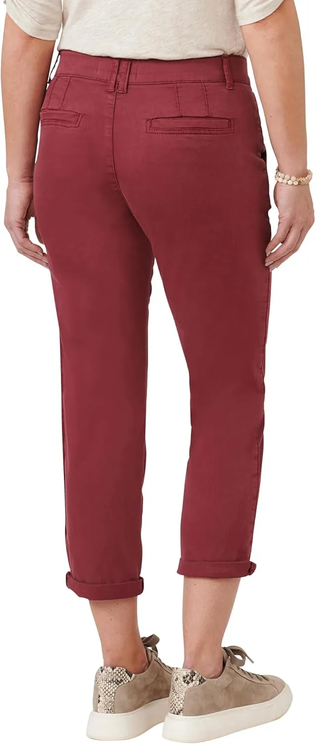 Democracy Women's Ab Solution High Rise Roll Cuff Trouser