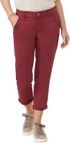 Democracy Women's Ab Solution High Rise Roll Cuff Trouser