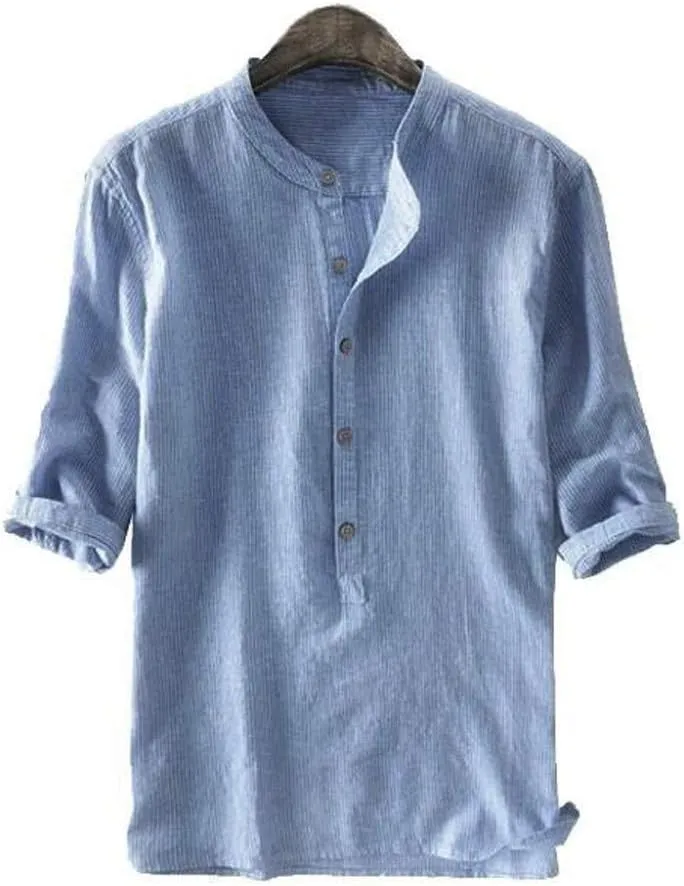 Dress Shirts for Men Short Sleeve Fashion Summer Tops Button Down Casual Cotton Linen Dress Vacation Shirts Blouses