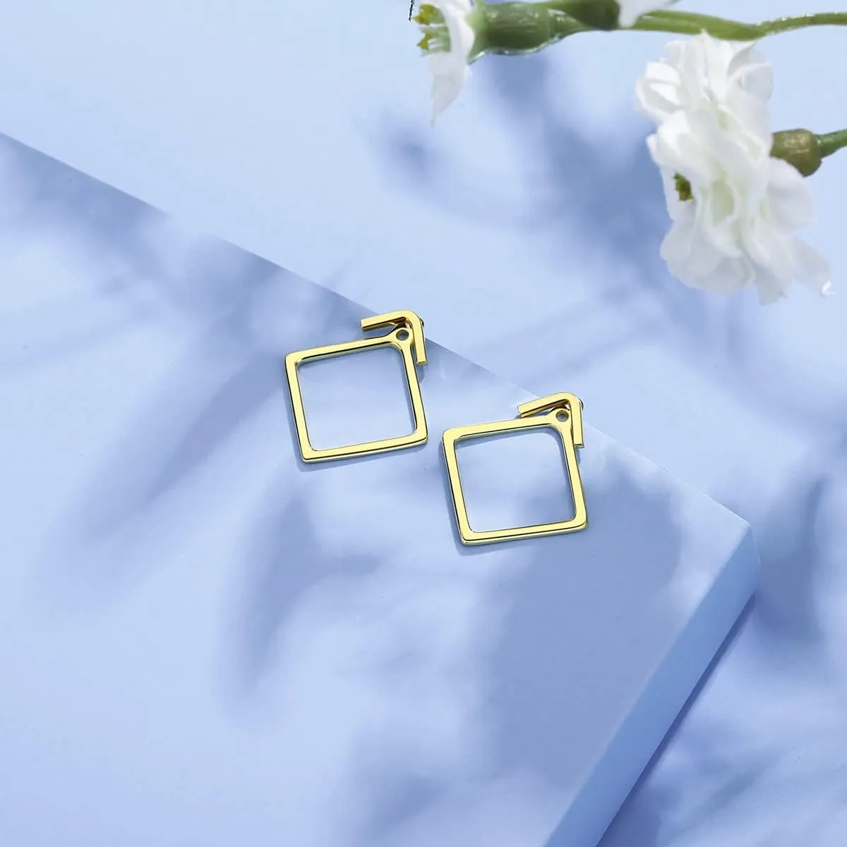 Ear Jacket Earrings 925 Sterling Silver Studs Front Back Earrings for Women Minimalist Geometric V Stud Earrings With Back Design