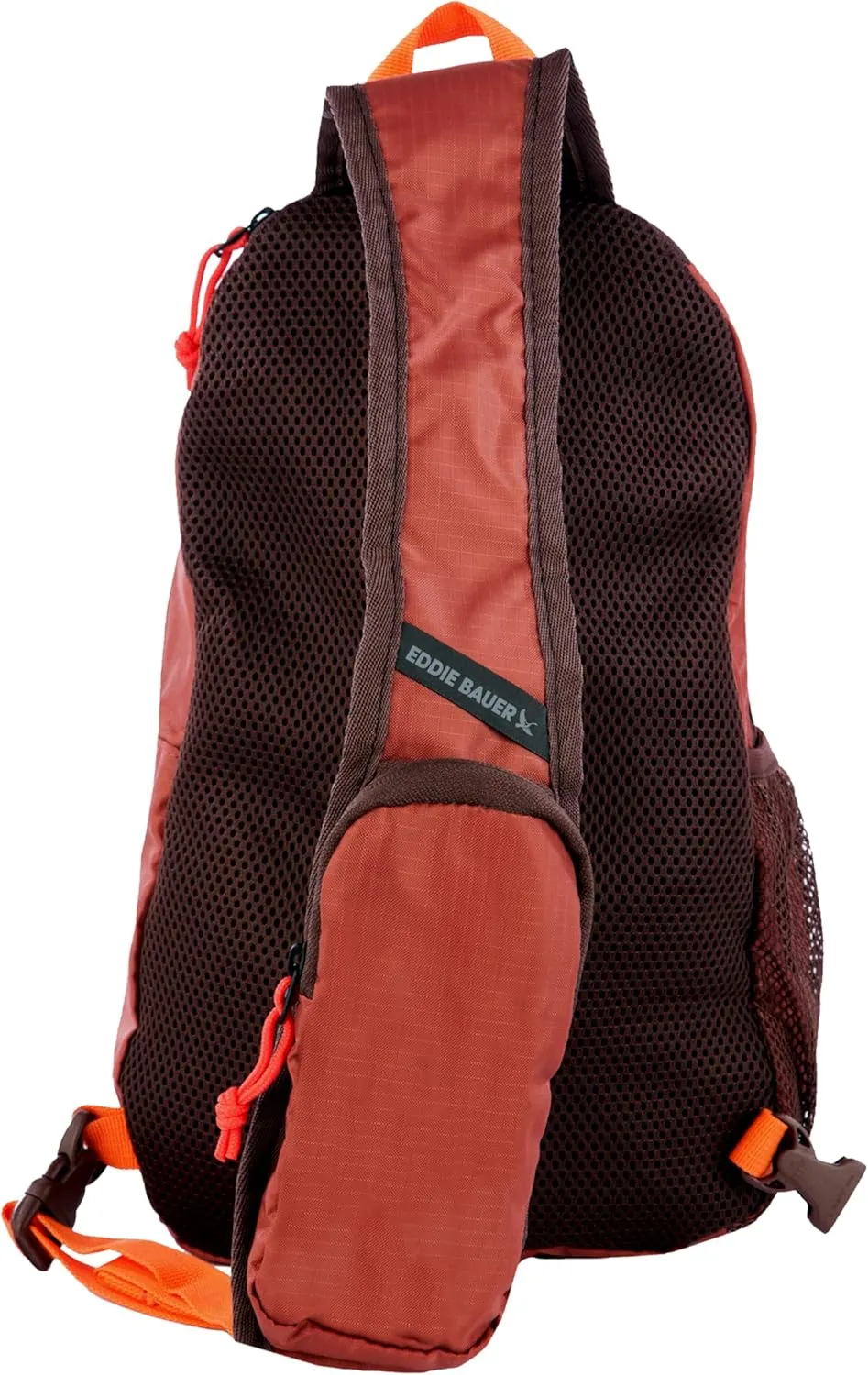 Eddie Bauer Stowaway Packable Sling Bag | Foldable | Travel | Outdoor | Lightweight | Compact | Everyday Carry | Ripstop Nylon | 10L - Maroon