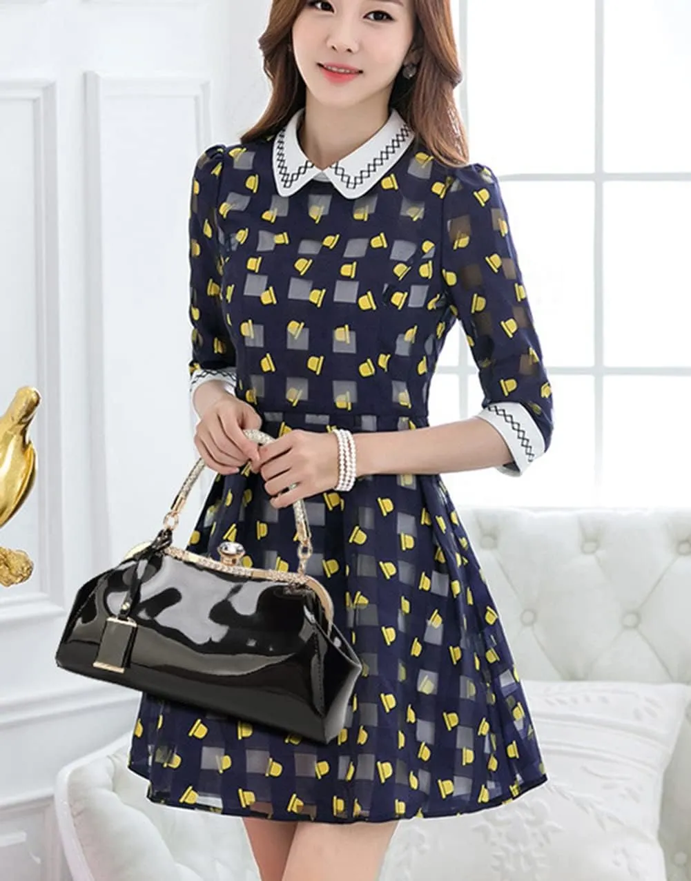 Evening Bags for Women Glossy Leather Tote Bag Clutches Mini Crossbody Shoulder Bag Vintage Purses Handbags for Bridal Party