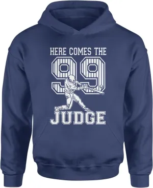 Expression Tees Here Comes The Judge Youth-Sized Hoodie, Soft Fleece, Comfortable Fit, Trendy Graphic Design