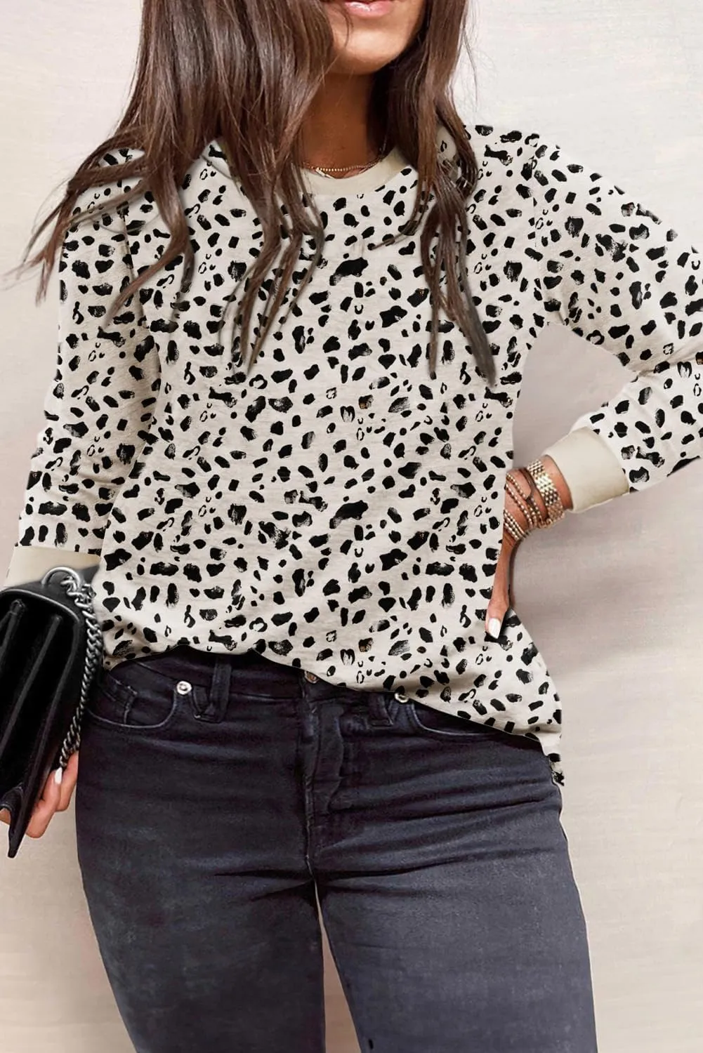 Eytino Plus Size Tops for Women Short Sleeve Crew Neck Polka Dot Print Casual Summer Loose Tee Shirts(1X-5X)