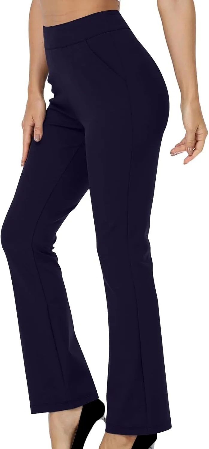 Flare Yoga Pants for Women Dressy Pants Business Casual Pants Work Office Pants High Waist Athletic Workout Leggings