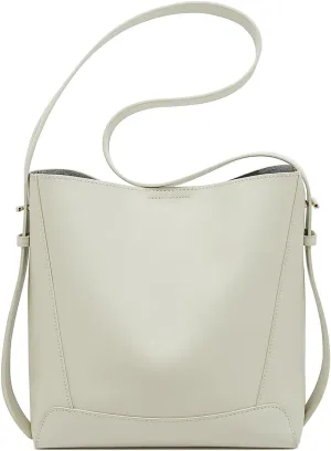 FOXLOVER Leather Bucket Tote Purse for Women Designer Tote Bag and Handbags Shoulder Bag with Pockets and Magnetic Snap