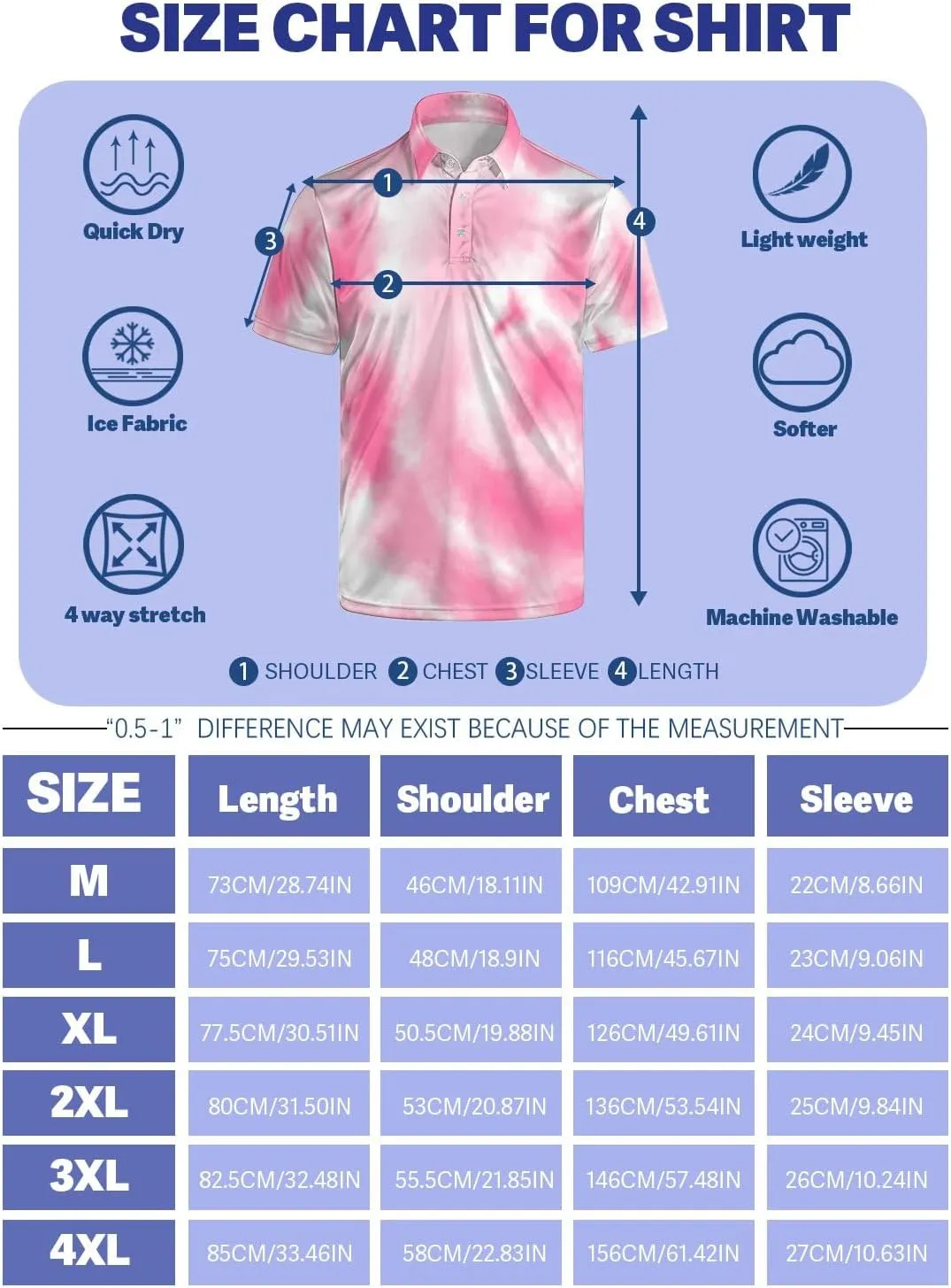 Funny Golf Shirts for Men Funny Golf Polo Shirts Men's Golf Shirts Moisture Wicking Quick Dry Short Sleeve Polo Shirts