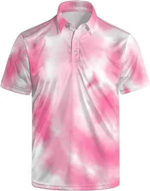 Funny Golf Shirts for Men Funny Golf Polo Shirts Men's Golf Shirts Moisture Wicking Quick Dry Short Sleeve Polo Shirts