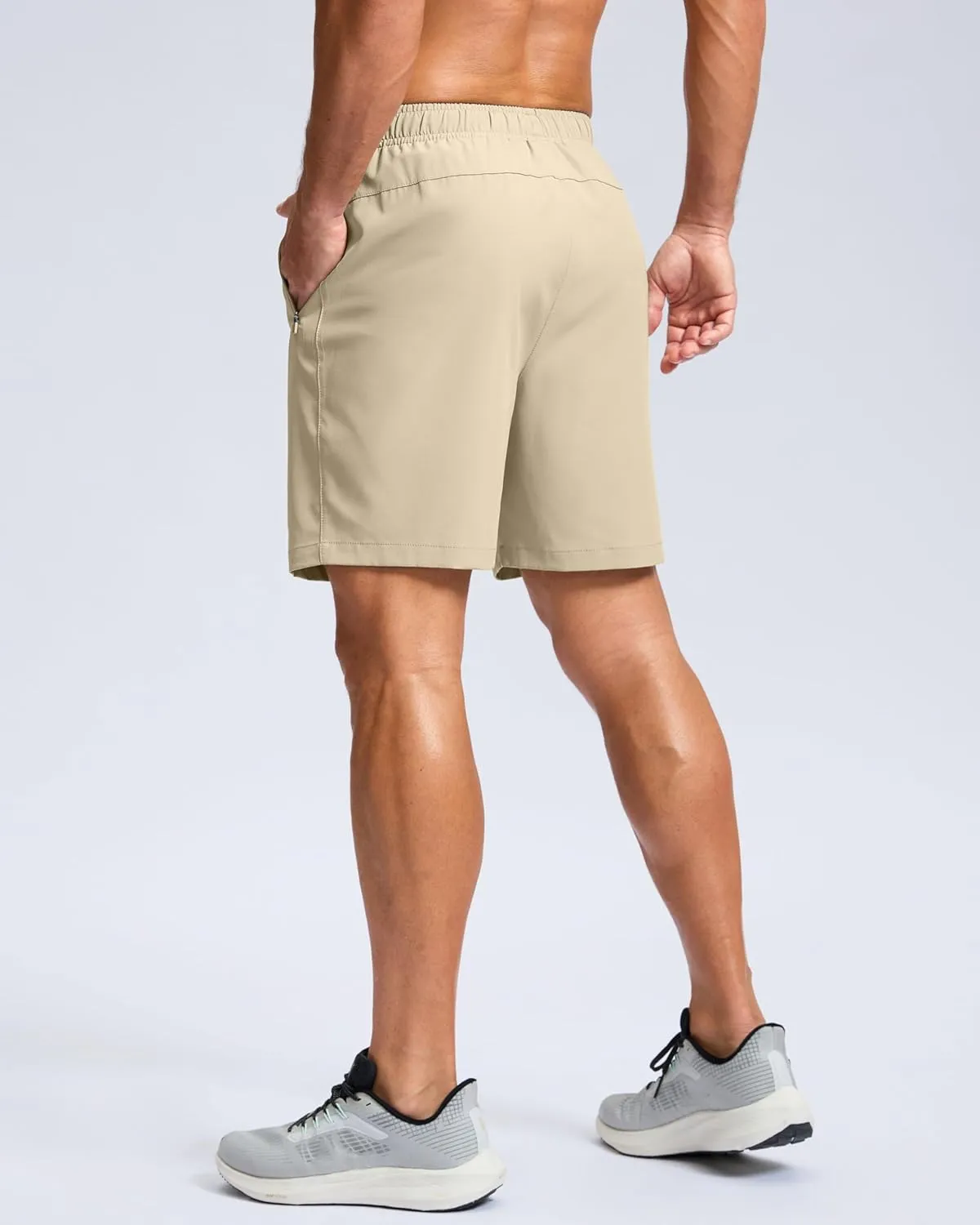 G Gradual Men's Athletic Running Shorts with Zipper Pockets Quick Dry 7"/ 5"/ 9" Workout Gym Shorts for Basketball Hiking