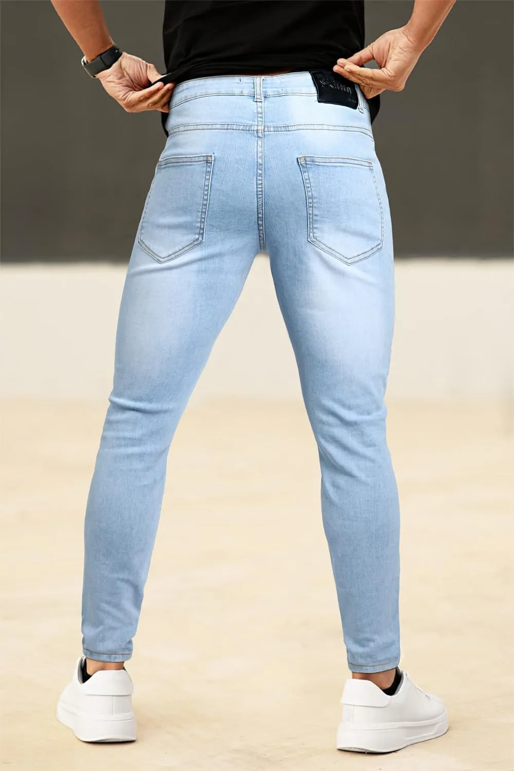 GINGTTO Mens Skinny Jeans Stretch Denim Jeans for Men