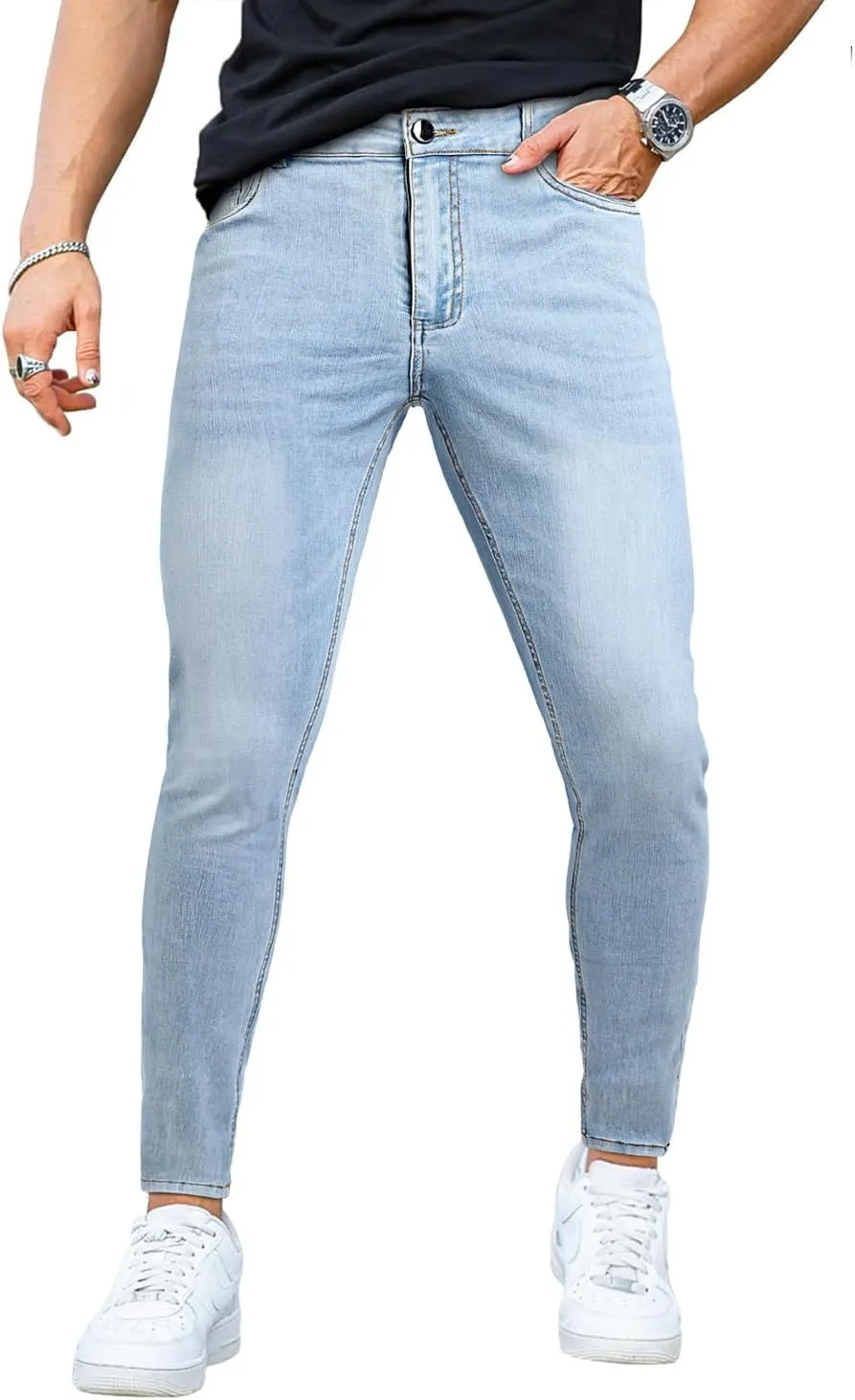GINGTTO Mens Skinny Jeans Stretch Denim Jeans for Men