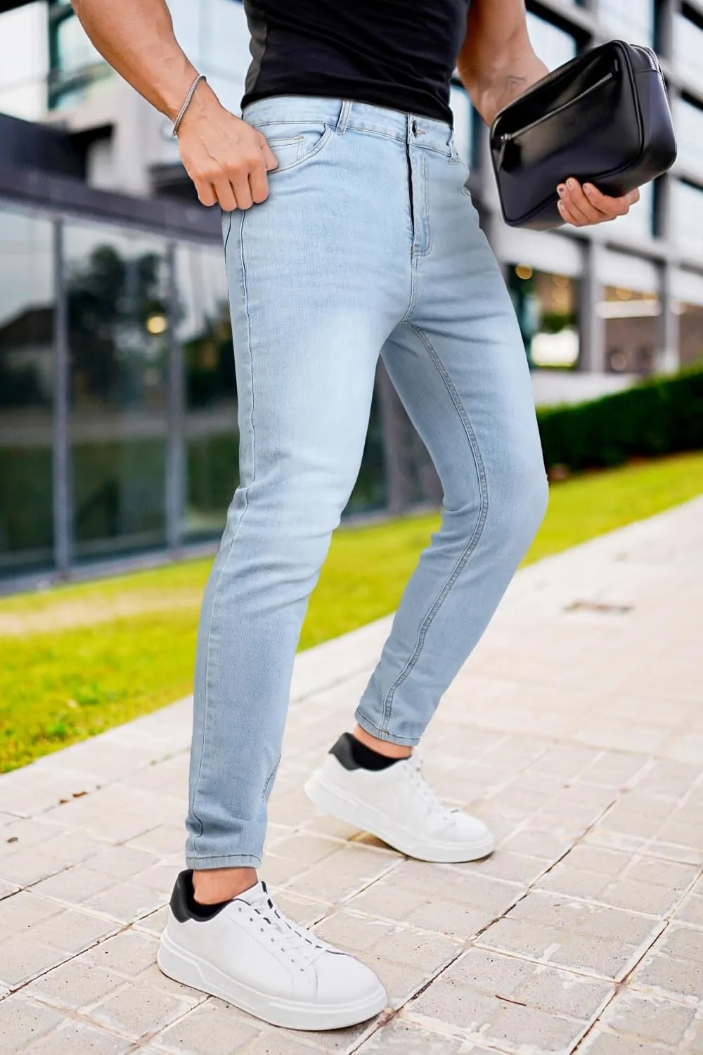 GINGTTO Mens Skinny Jeans Stretch Denim Jeans for Men