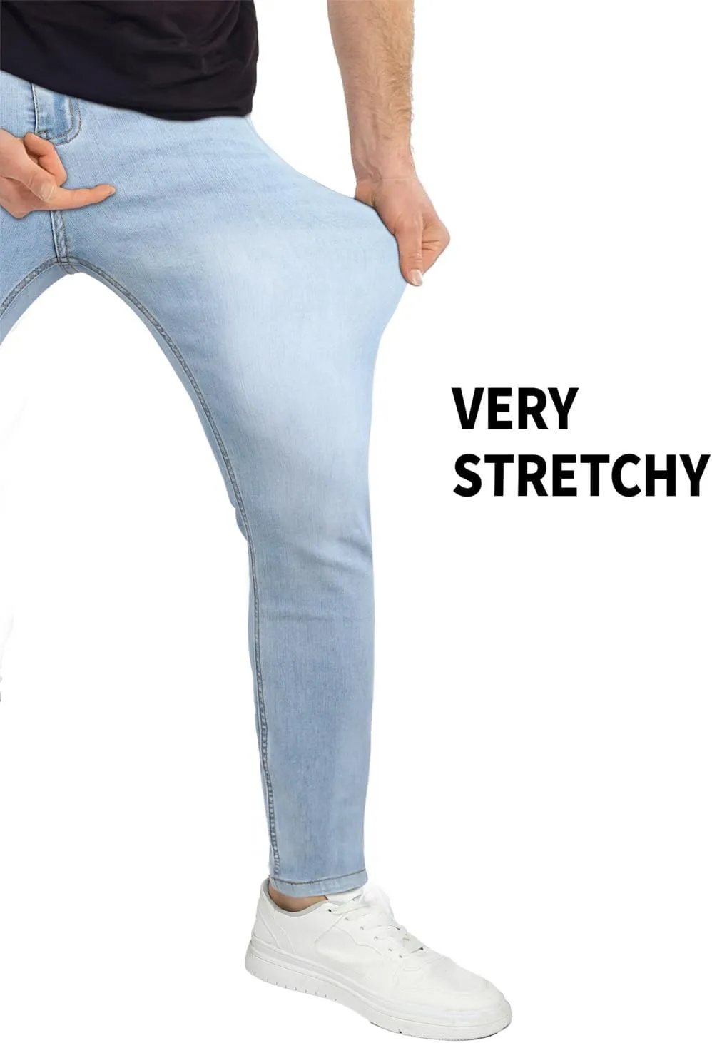 GINGTTO Mens Skinny Jeans Stretch Denim Jeans for Men